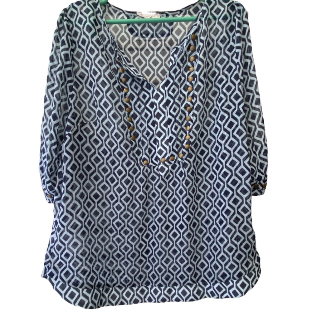 DONATED 41 Hawthorn Sheer Blouse sz XL